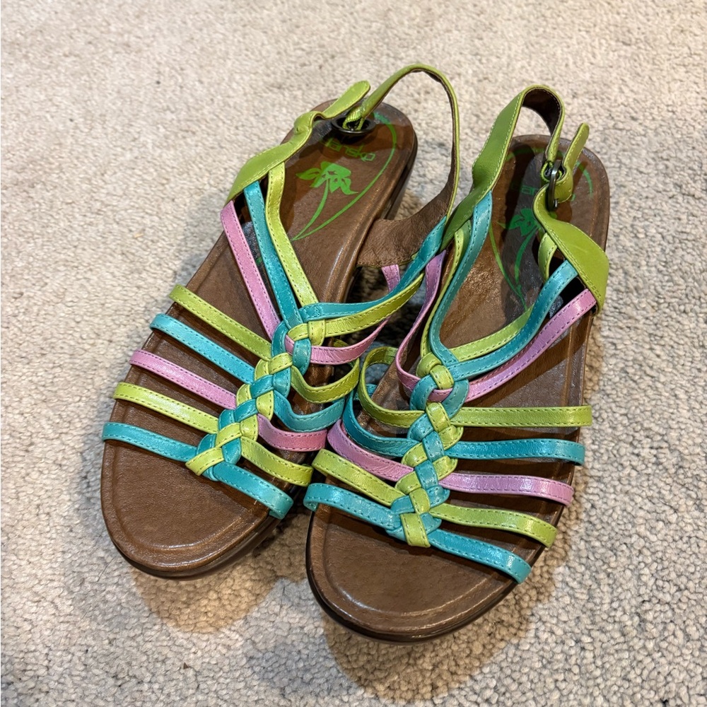 Colorful Dansko Sandals - Size 38 (US size 8)